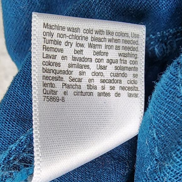 Ana Jeans Womens 6P PETITE Blue Green Mid Rise Crop Capri Stretch Denim Casual - Picture 7 of 12